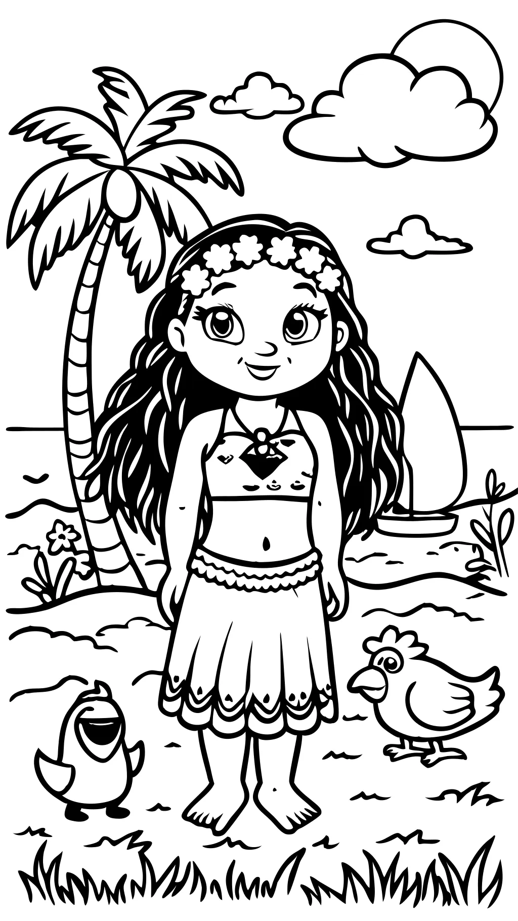 Páginas para colorear Disney Moana